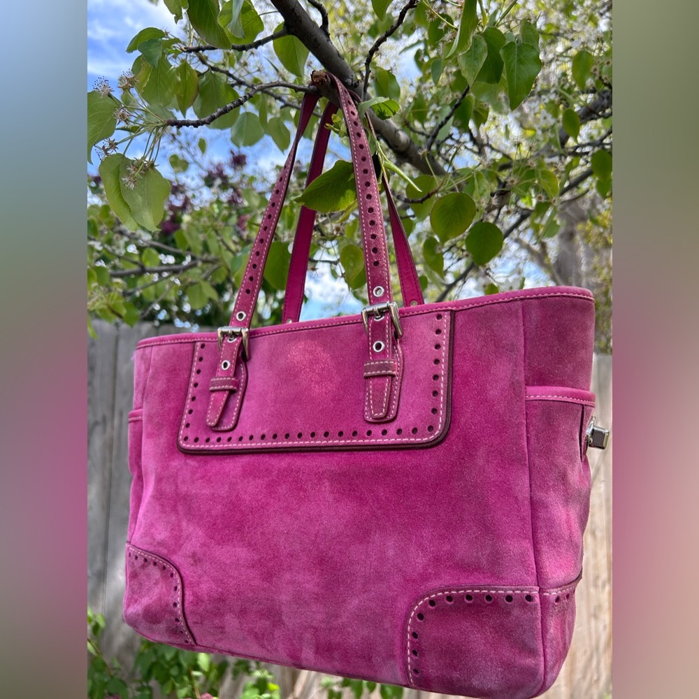 Rose Leatherware Suede Coach - Picture 4 of 8